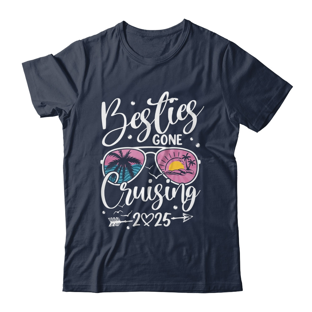 Besties Gone Cruising 2025 Girls Matching Women Cruise Shirt & Tank Top | siriusteestore