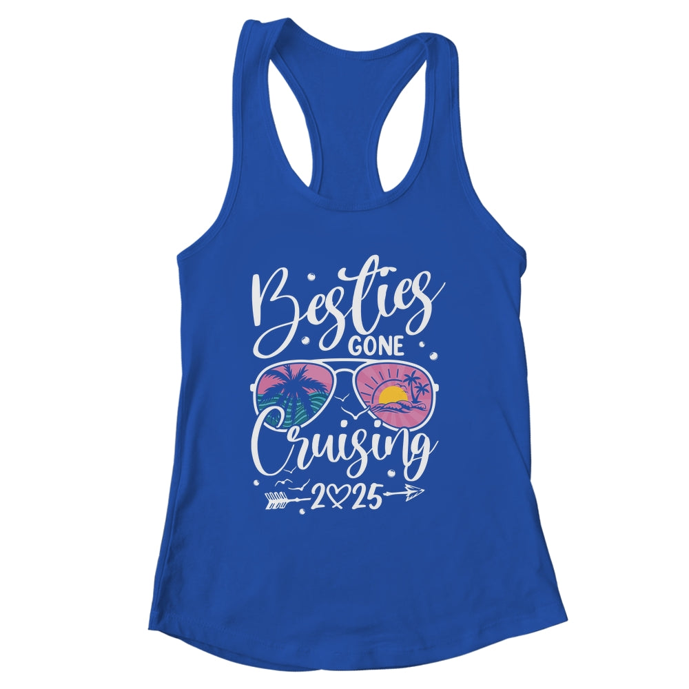 Besties Gone Cruising 2025 Girls Matching Women Cruise Shirt & Tank Top | siriusteestore