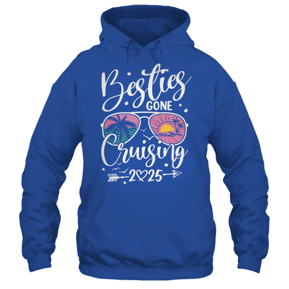 Besties Gone Cruising 2025 Girls Matching Women Cruise Shirt & Tank Top | siriusteestore