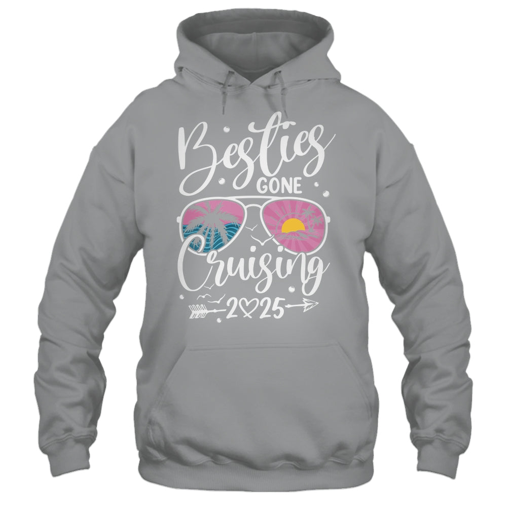 Besties Gone Cruising 2025 Girls Matching Women Cruise Shirt & Tank Top | siriusteestore