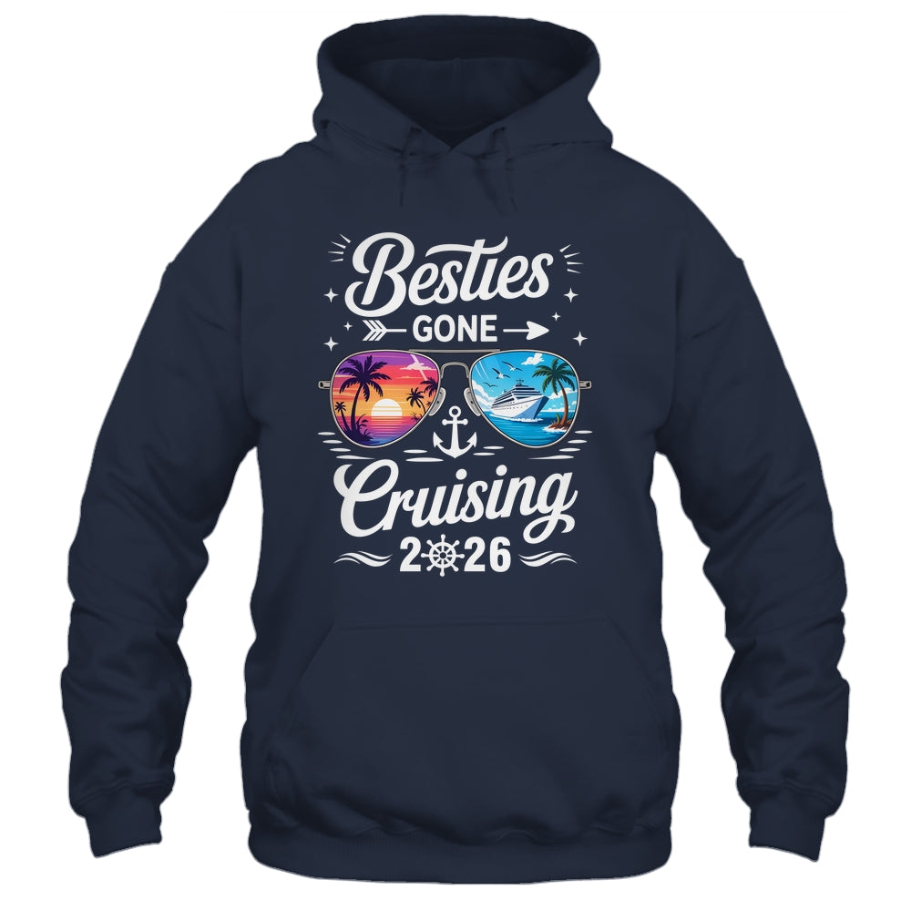 Besties Gone Cruising 2026 Girls Matching Friends Cruise Shirt & Tank Top | siriusteestore