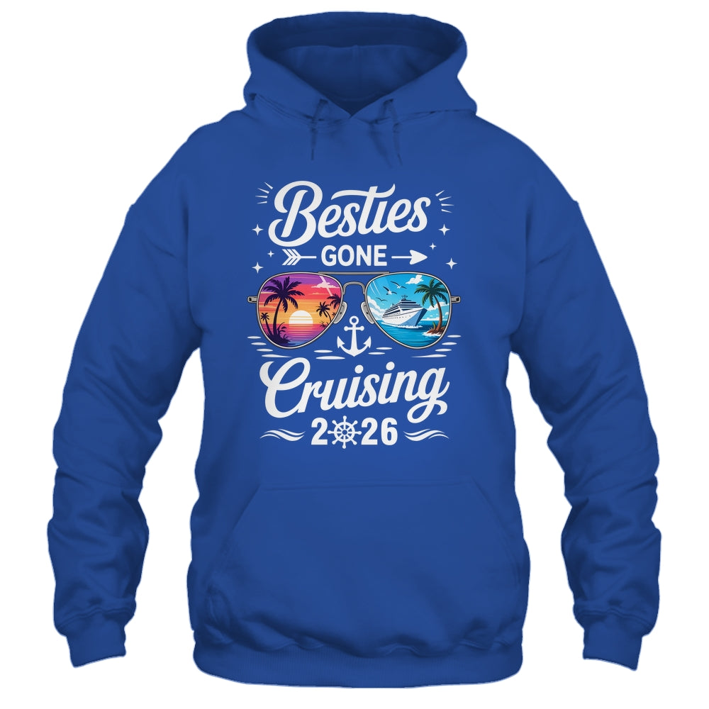 Besties Gone Cruising 2026 Girls Matching Friends Cruise Shirt & Tank Top | siriusteestore
