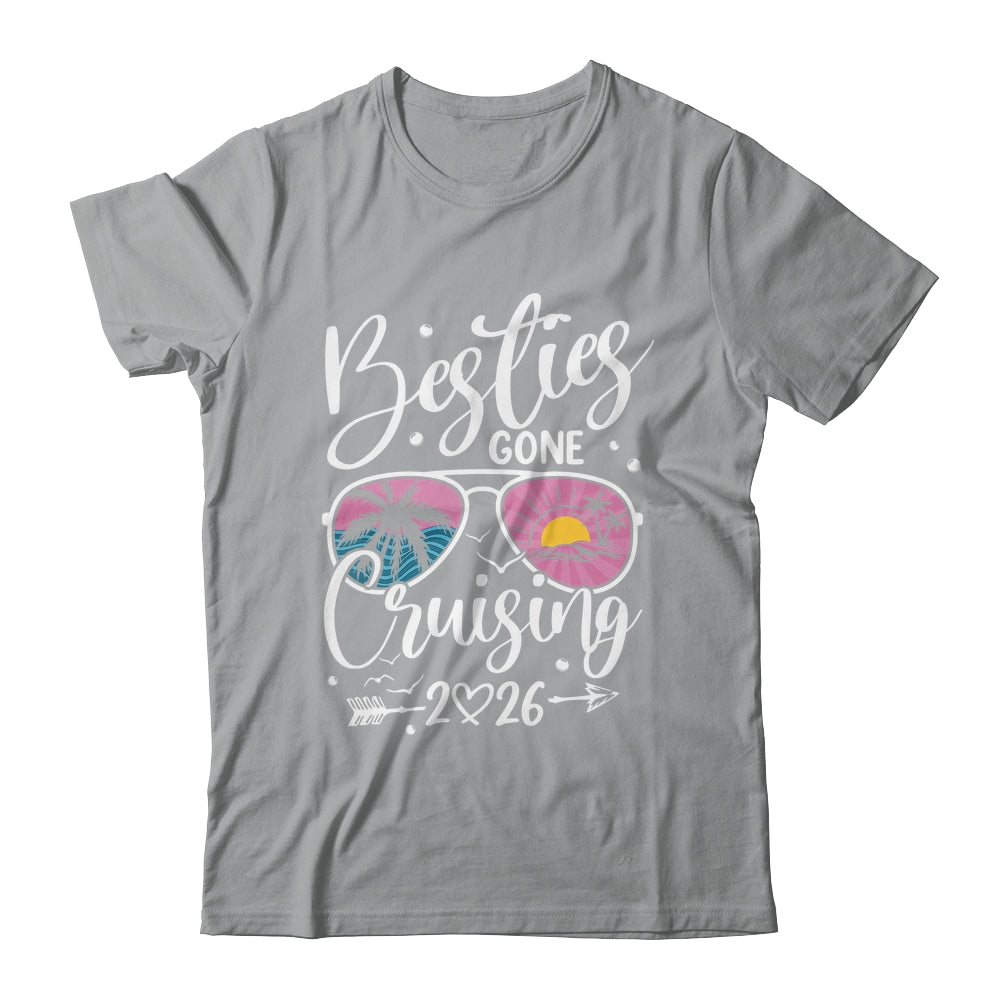 Besties Gone Cruising 2026 Girls Matching Women Cruise Shirt & Tank Top | siriusteestore