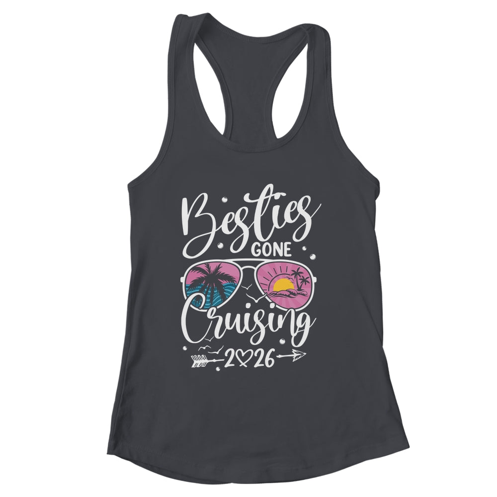 Besties Gone Cruising 2026 Girls Matching Women Cruise Shirt & Tank Top | siriusteestore