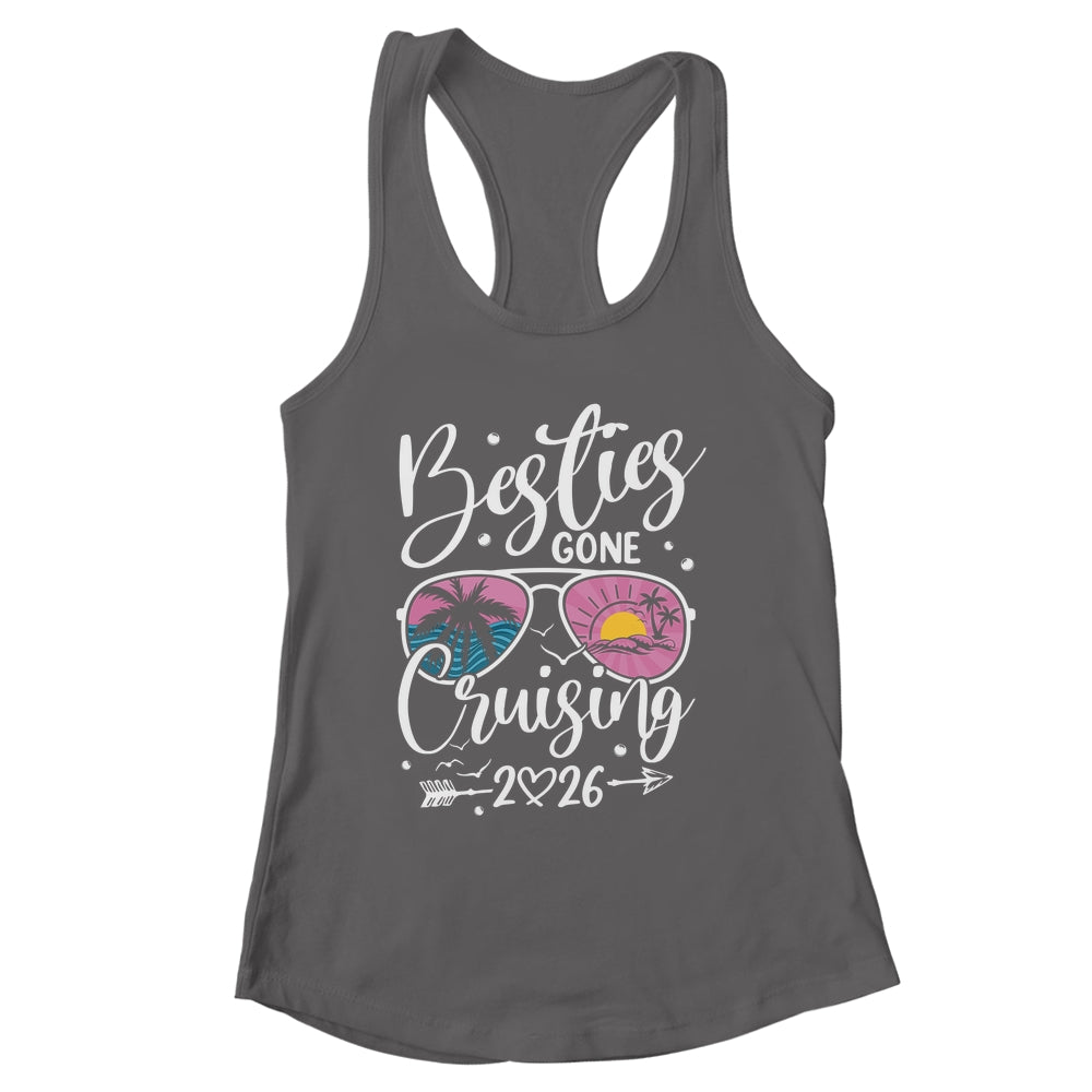 Besties Gone Cruising 2026 Girls Matching Women Cruise Shirt & Tank Top | siriusteestore