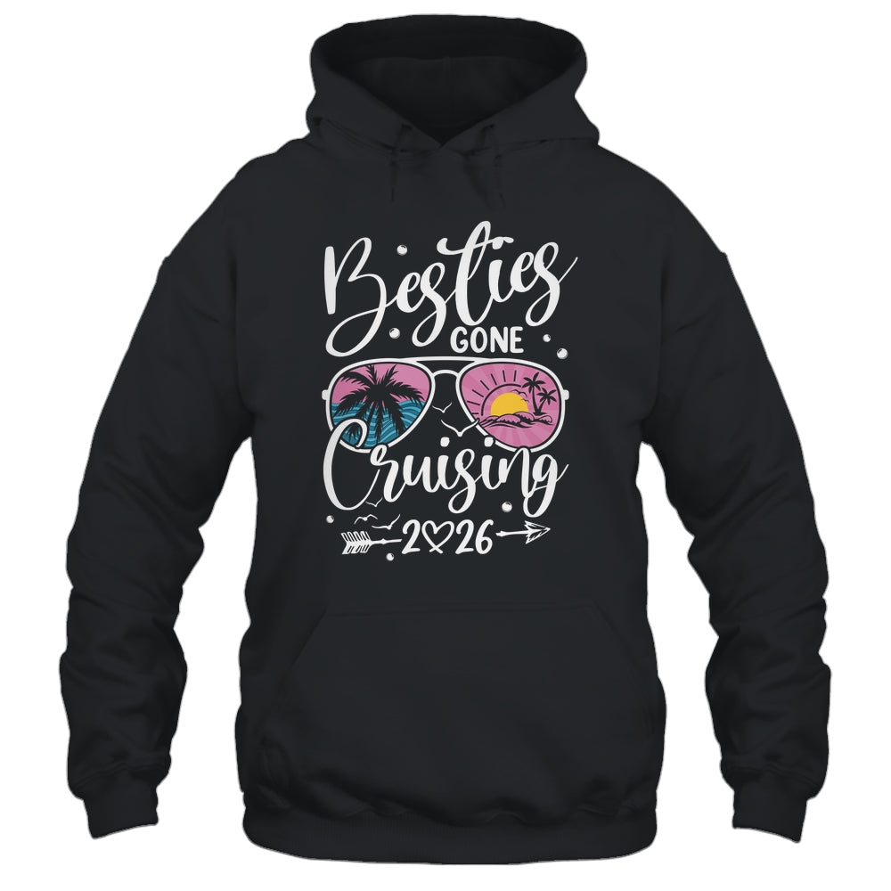 Besties Gone Cruising 2026 Girls Matching Women Cruise Shirt & Tank Top | siriusteestore