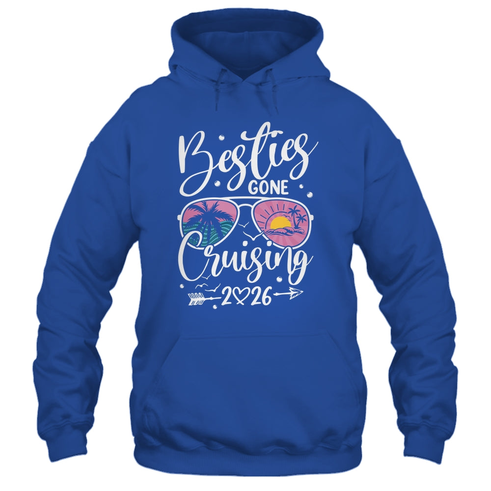 Besties Gone Cruising 2026 Girls Matching Women Cruise Shirt & Tank Top | siriusteestore