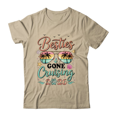 Besties Gone Cruising 2026 Matching Friends BFF Girls Cruise Shirt & Tank Top | siriusteestore