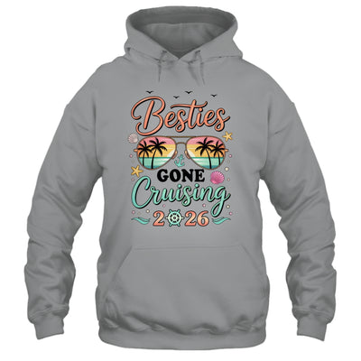 Besties Gone Cruising 2026 Matching Friends BFF Girls Cruise Shirt & Tank Top | siriusteestore