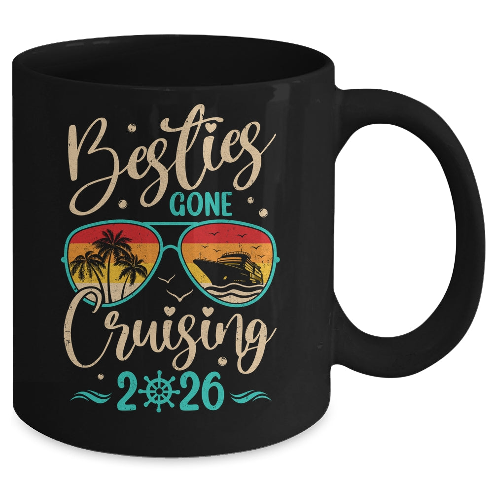 Besties Gone Cruising 2026 Matching Friends Girls Cruise Mug | siriusteestore