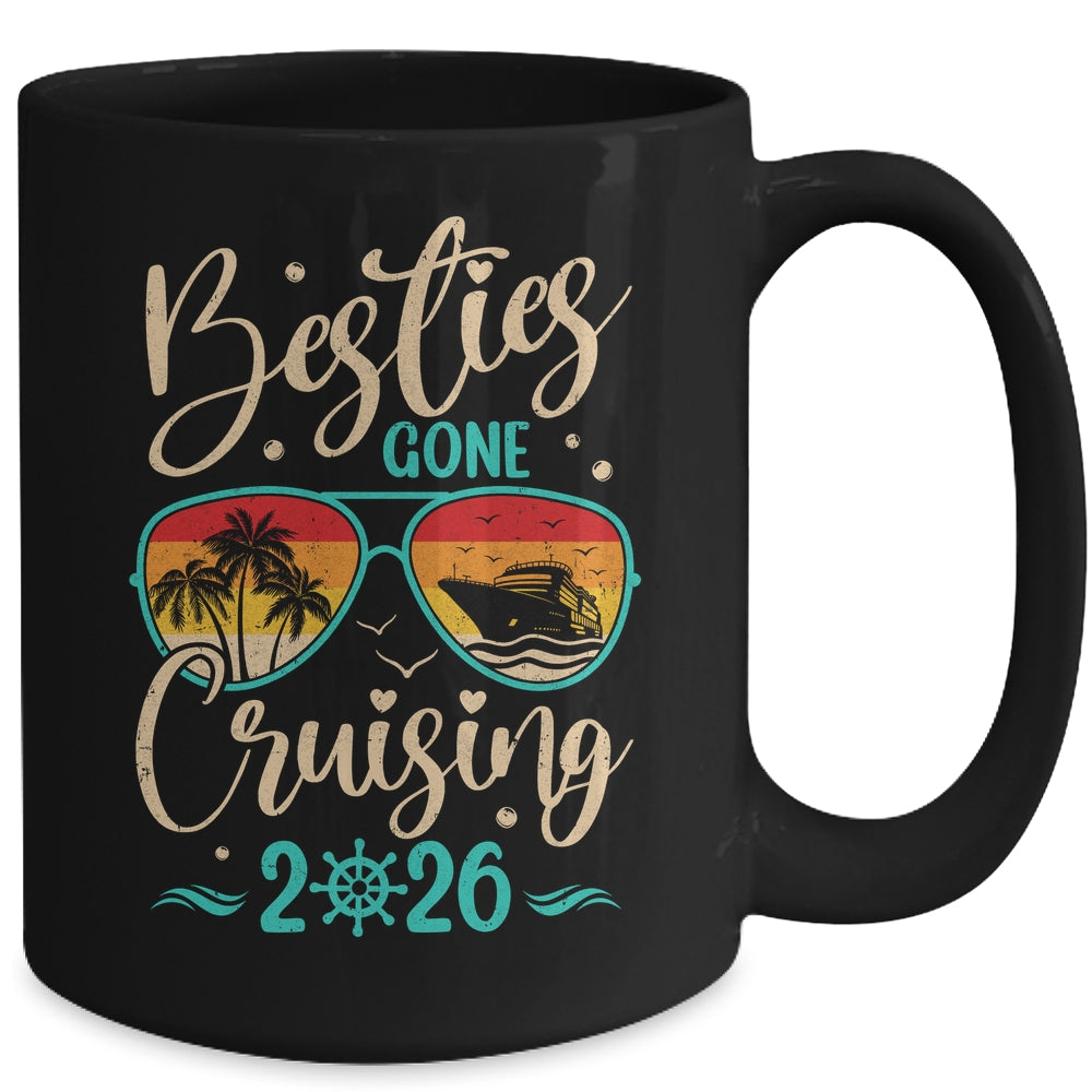 Besties Gone Cruising 2026 Matching Friends Girls Cruise Mug | siriusteestore