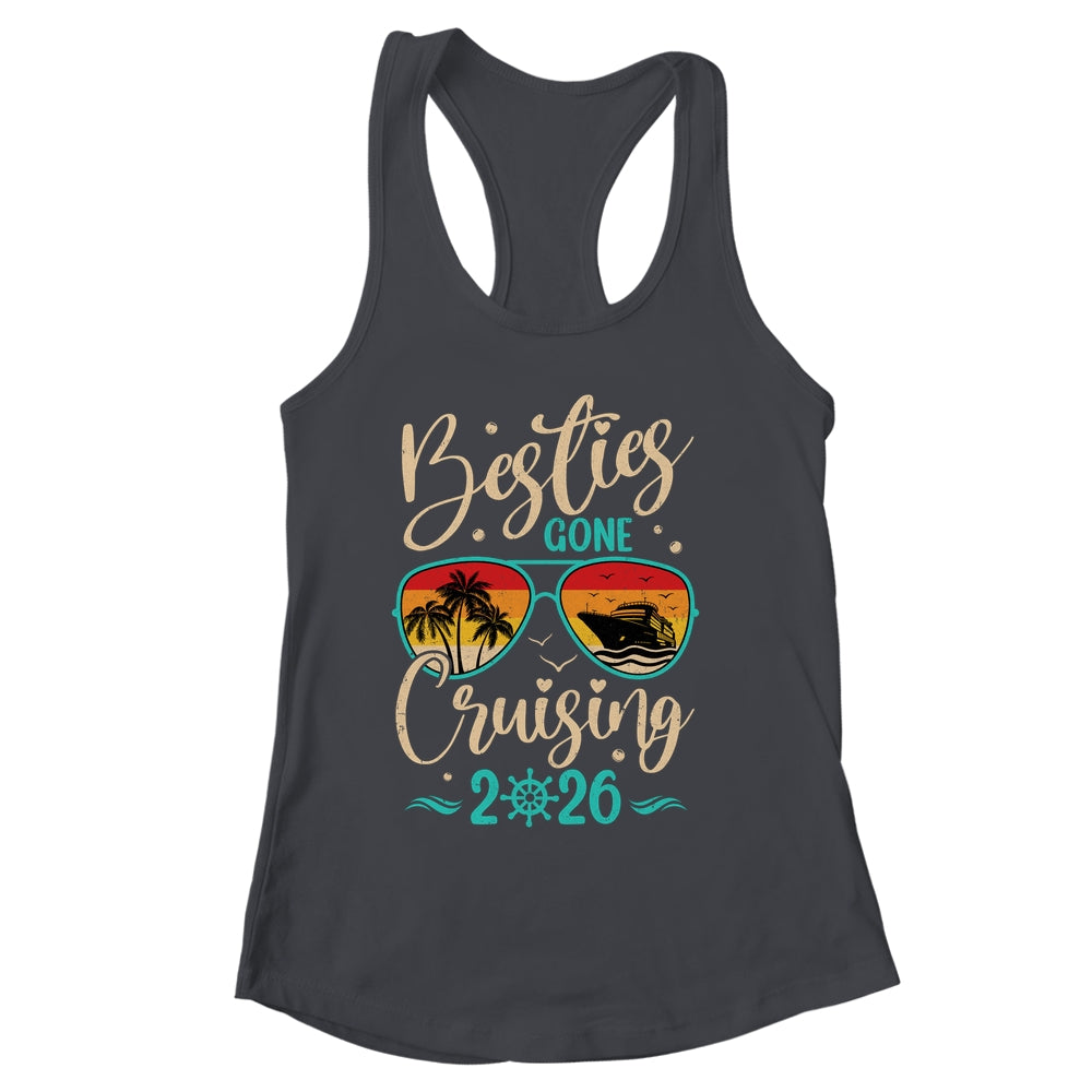 Besties Gone Cruising 2026 Matching Friends Girls Cruise Shirt & Tank Top | siriusteestore