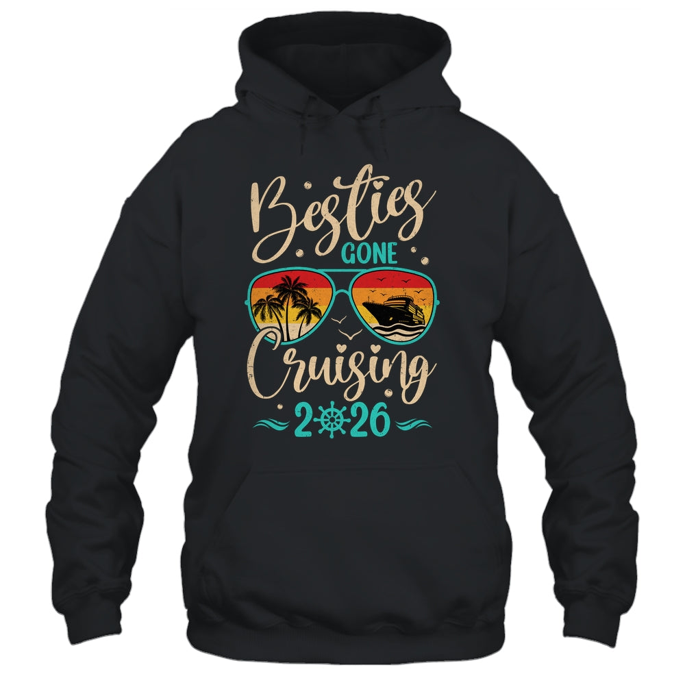 Besties Gone Cruising 2026 Matching Friends Girls Cruise Shirt & Tank Top | siriusteestore