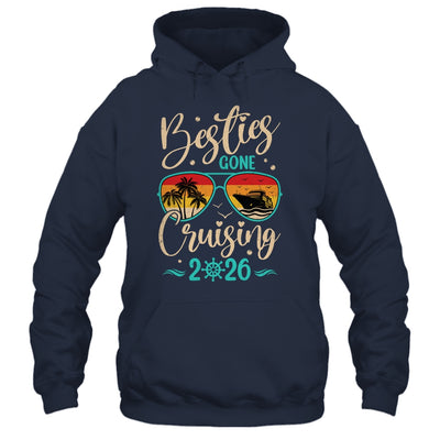 Besties Gone Cruising 2026 Matching Friends Girls Cruise Shirt & Tank Top | siriusteestore