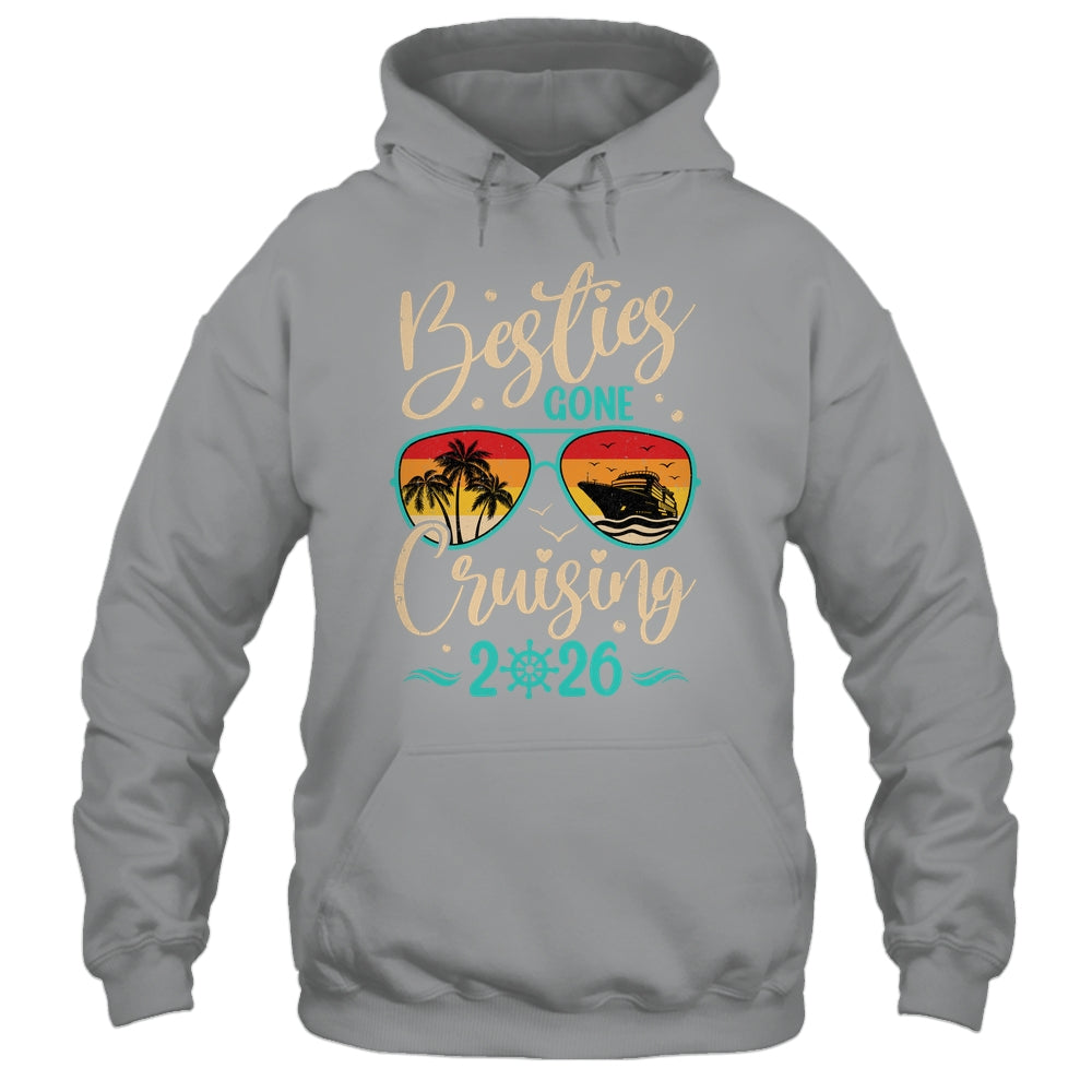 Besties Gone Cruising 2026 Matching Friends Girls Cruise Shirt & Tank Top | siriusteestore