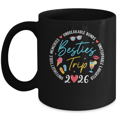 Besties Trip 2026 Memories Girls Friends Trip Vacation Retro Mug | siriusteestore