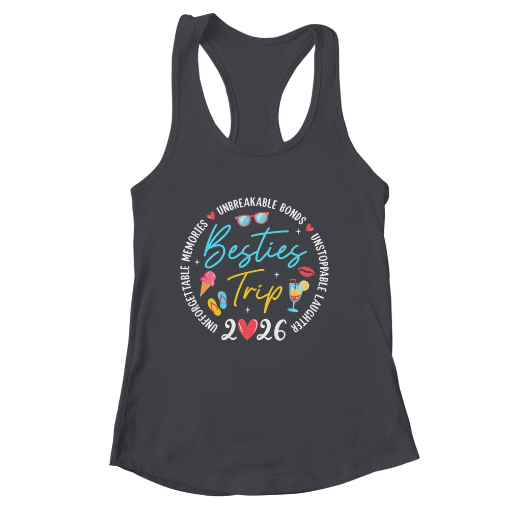 Besties Trip 2026 Memories Girls Friends Trip Vacation Retro Shirt & Tank Top | siriusteestore