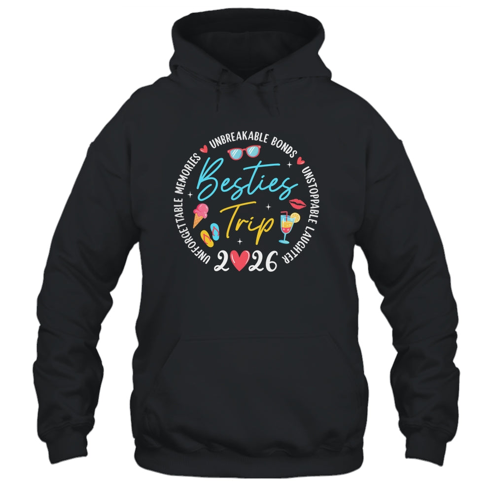 Besties Trip 2026 Memories Girls Friends Trip Vacation Retro Shirt & Tank Top | siriusteestore
