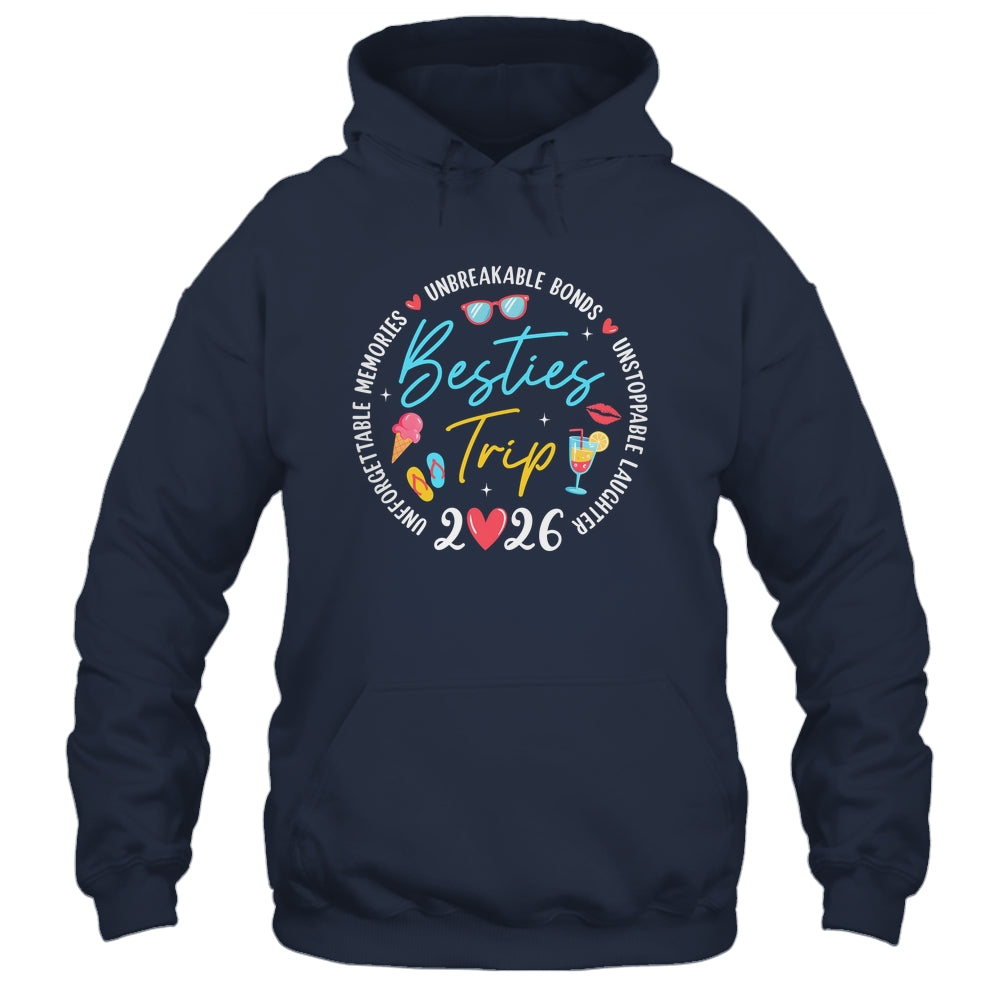 Besties Trip 2026 Memories Girls Friends Trip Vacation Retro Shirt & Tank Top | siriusteestore