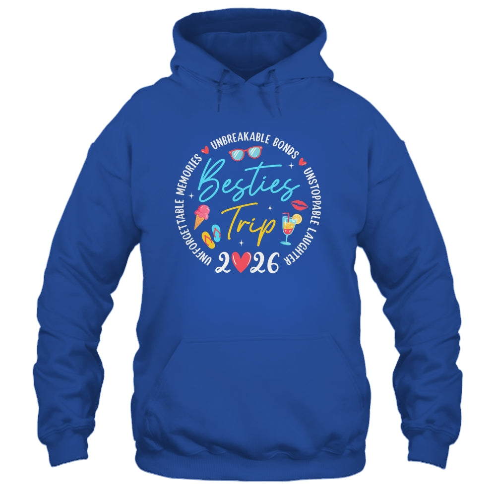 Besties Trip 2026 Memories Girls Friends Trip Vacation Retro Shirt & Tank Top | siriusteestore