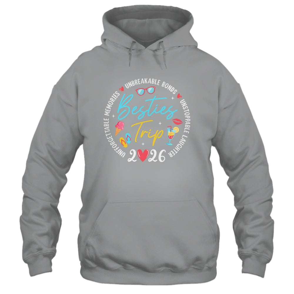 Besties Trip 2026 Memories Girls Friends Trip Vacation Retro Shirt & Tank Top | siriusteestore