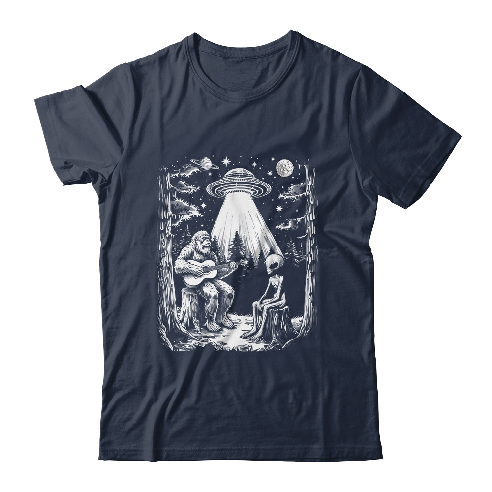 Bigfoot And Alien Campfire Nature For Outdoor Lovers Hiking Shirt & Tank Top | siriusteestore