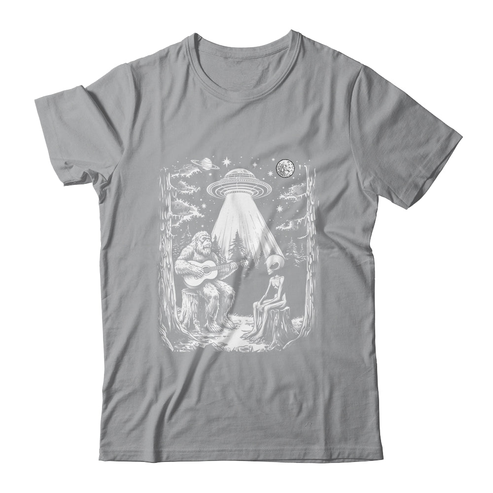 Bigfoot And Alien Campfire Nature For Outdoor Lovers Hiking Shirt & Tank Top | siriusteestore