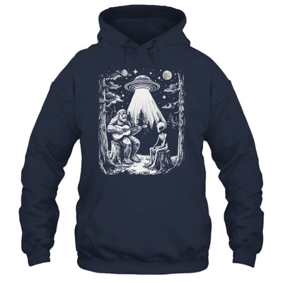 Bigfoot And Alien Campfire Nature For Outdoor Lovers Hiking Shirt & Tank Top | siriusteestore