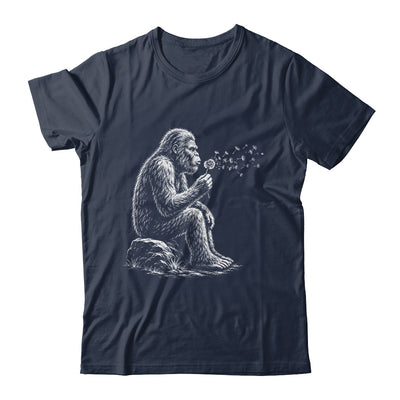 Bigfoot Blowing Wishes Dandelion Vintage Sasquatch Art Shirt & Hoodie | siriusteestore
