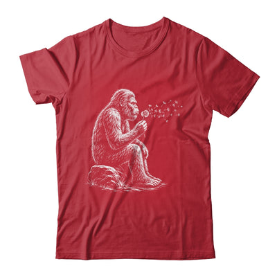 Bigfoot Blowing Wishes Dandelion Vintage Sasquatch Art Shirt & Hoodie | siriusteestore