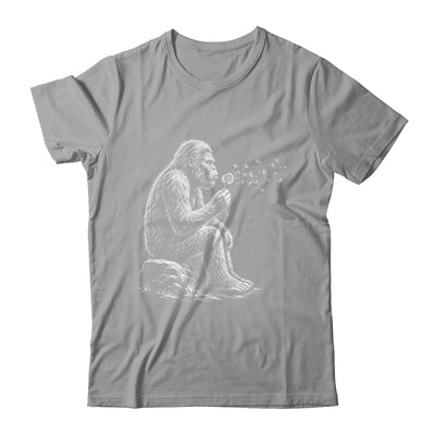 Bigfoot Blowing Wishes Dandelion Vintage Sasquatch Art Shirt & Hoodie | siriusteestore