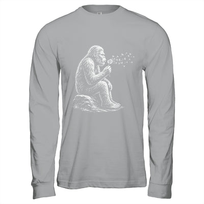 Bigfoot Blowing Wishes Dandelion Vintage Sasquatch Art Shirt & Hoodie | siriusteestore