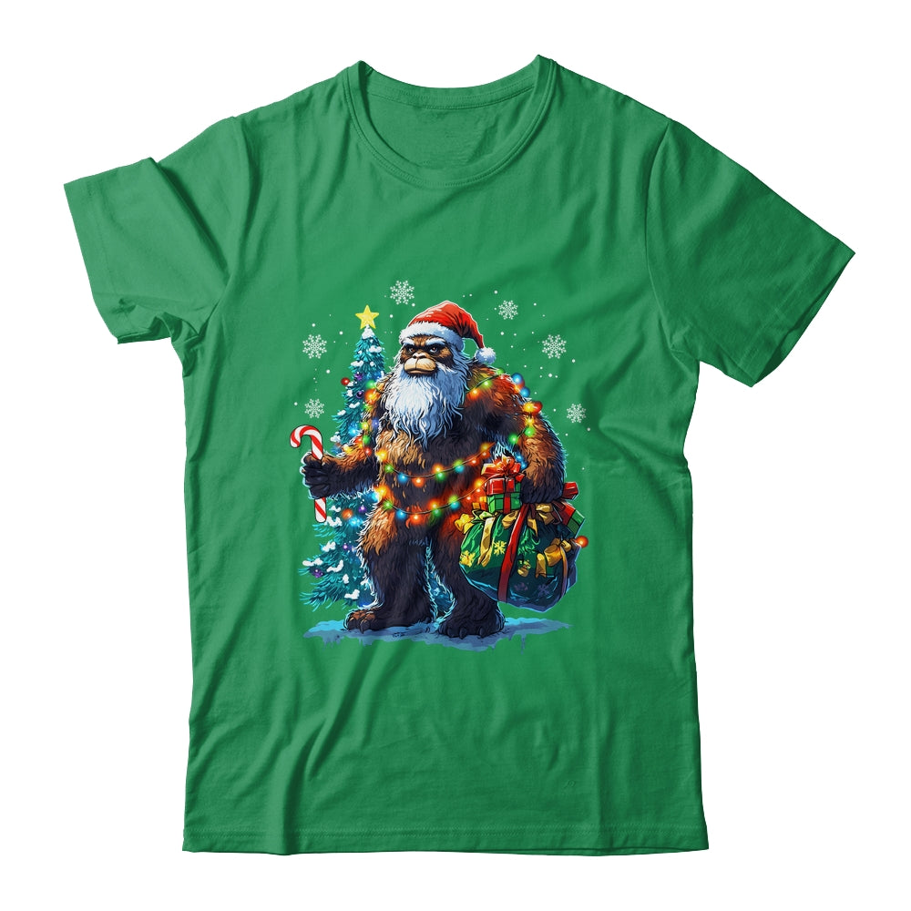 Bigfoot Christmas Funny Christmas Tree Xmas Sasquatch Lover Shirt & Sweatshirt | siriusteestore