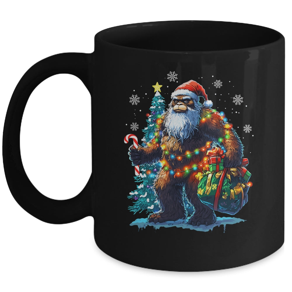 Bigfoot Christmas Funny Christmas Tree Xmas Sasquatch Lover Mug | siriusteestore
