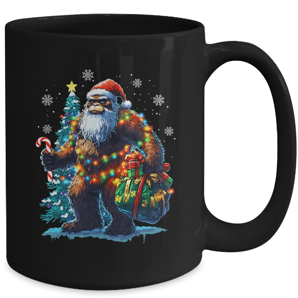 Bigfoot Christmas Funny Christmas Tree Xmas Sasquatch Lover Mug | siriusteestore