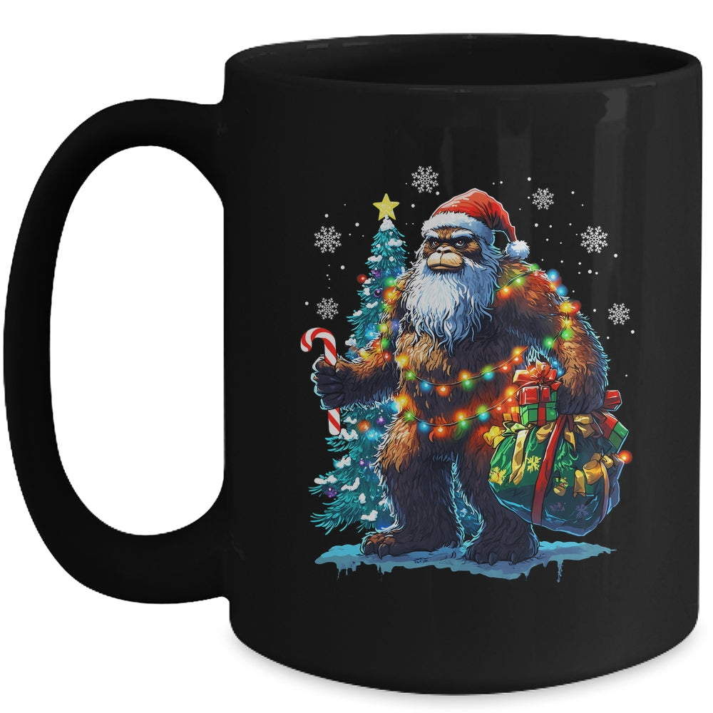 Bigfoot Christmas Funny Christmas Tree Xmas Sasquatch Lover Mug | siriusteestore