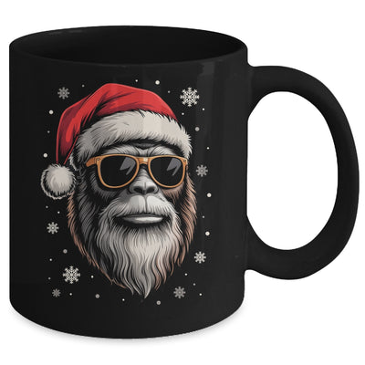 Bigfoot Face Sunglasses Santa Christmas Funny Xmas Sasquatch Mug | siriusteestore