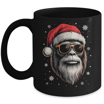 Bigfoot Face Sunglasses Santa Christmas Funny Xmas Sasquatch Mug | siriusteestore