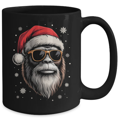 Bigfoot Face Sunglasses Santa Christmas Funny Xmas Sasquatch Mug | siriusteestore
