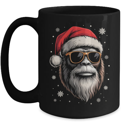 Bigfoot Face Sunglasses Santa Christmas Funny Xmas Sasquatch Mug | siriusteestore