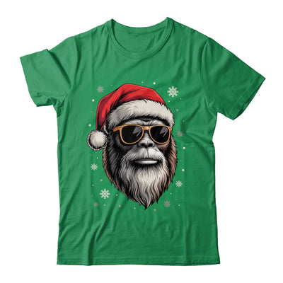 Bigfoot Face Sunglasses Santa Christmas Funny Xmas Sasquatch Shirt & Sweatshirt | siriusteestore