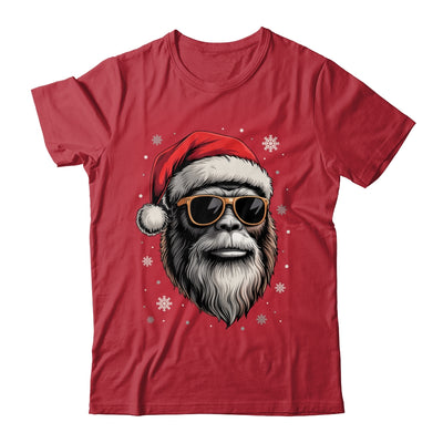 Bigfoot Face Sunglasses Santa Christmas Funny Xmas Sasquatch Shirt & Sweatshirt | siriusteestore
