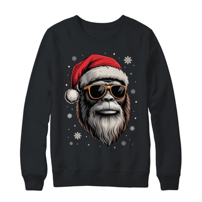 Bigfoot Face Sunglasses Santa Christmas Funny Xmas Sasquatch Shirt & Sweatshirt | siriusteestore