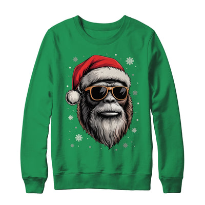Bigfoot Face Sunglasses Santa Christmas Funny Xmas Sasquatch Shirt & Sweatshirt | siriusteestore