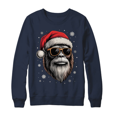 Bigfoot Face Sunglasses Santa Christmas Funny Xmas Sasquatch Shirt & Sweatshirt | siriusteestore