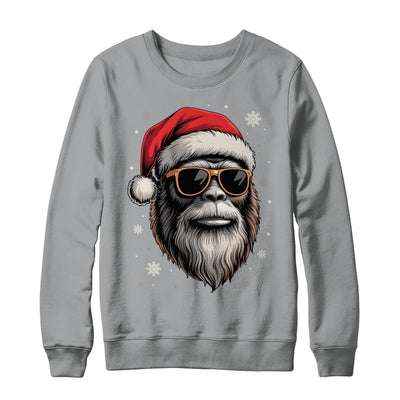 Bigfoot Face Sunglasses Santa Christmas Funny Xmas Sasquatch Shirt & Sweatshirt | siriusteestore