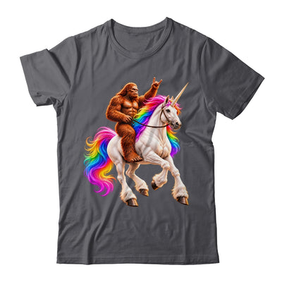 Bigfoot Riding Rainbow Unicorn Funny Sasquatch Fantasy Shirt & Tank Top | siriusteestore