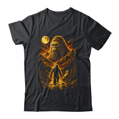 Bigfoot Sasquatch Graphic Moon Forest Cryptid Nature Outdoor Shirt & Hoodie | siriusteestore