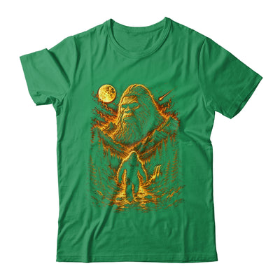 Bigfoot Sasquatch Graphic Moon Forest Cryptid Nature Outdoor Shirt & Hoodie | siriusteestore