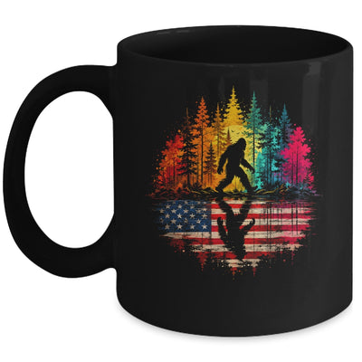 Bigfoot Walking Forest Sasquatch Woods Nature Reflection Mug | siriusteestore